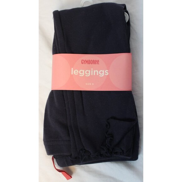 NWT 2004 Gymboree Dandelion Wishes Navy Blue Leggings Lettuce Edging sz 9 - Picture 1 of 5